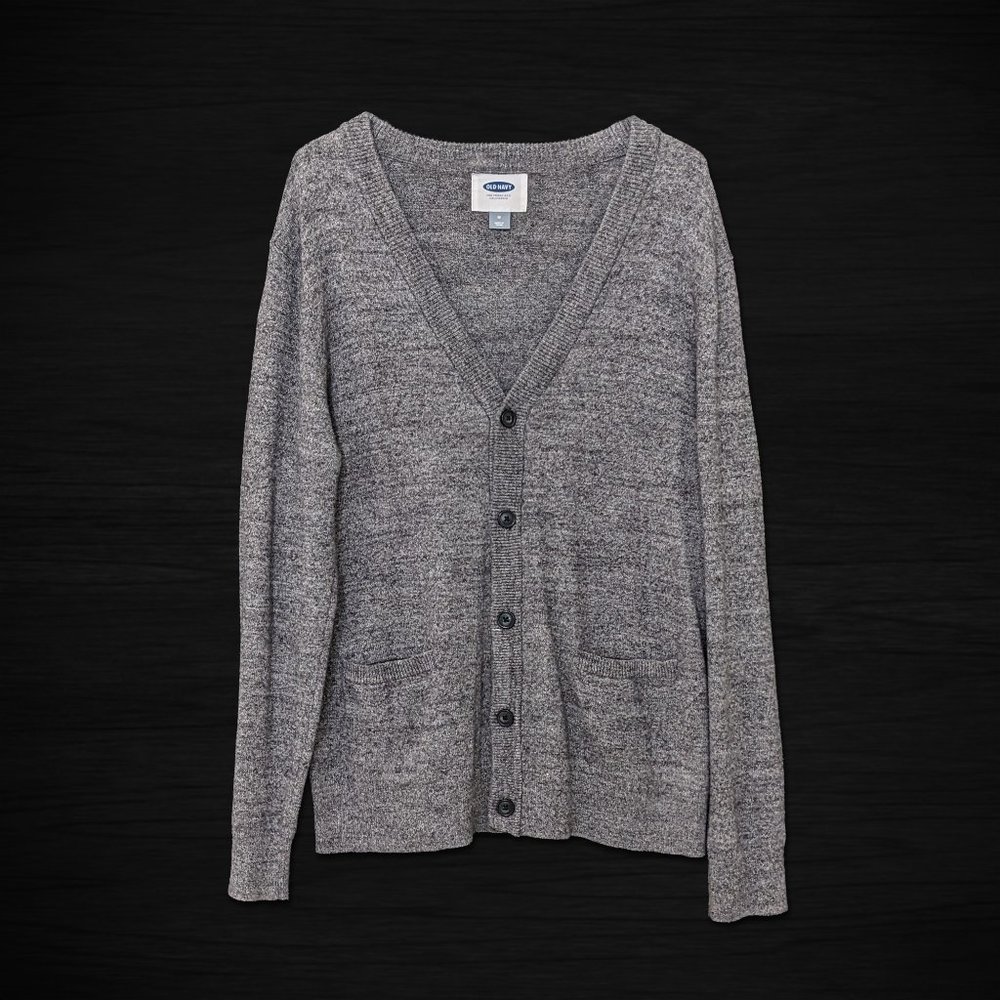Old Navy Men's Cardigan - Heather Grey - Medium